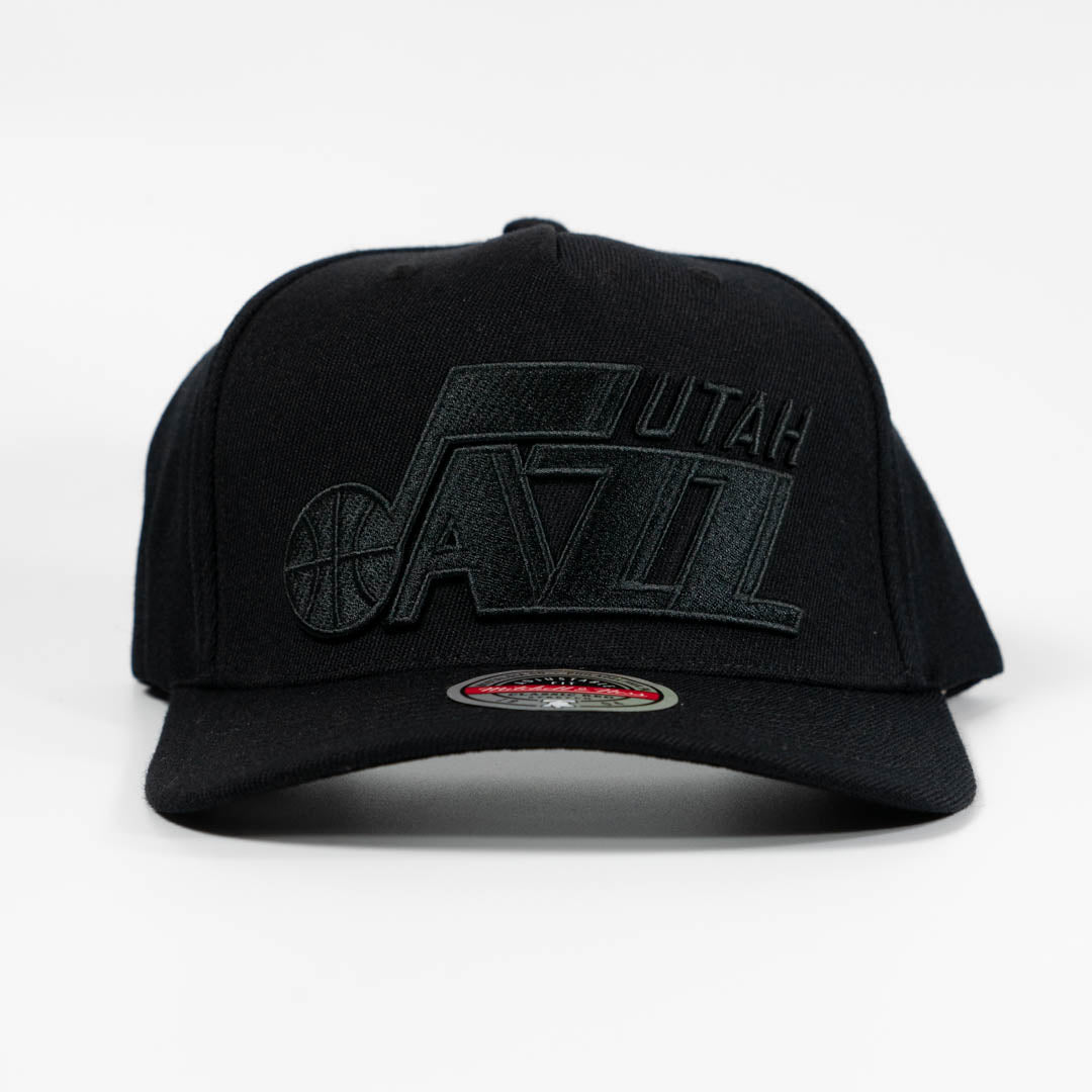 Utah Jazz Black Team Logo 5 Panel Classic Red Snapback