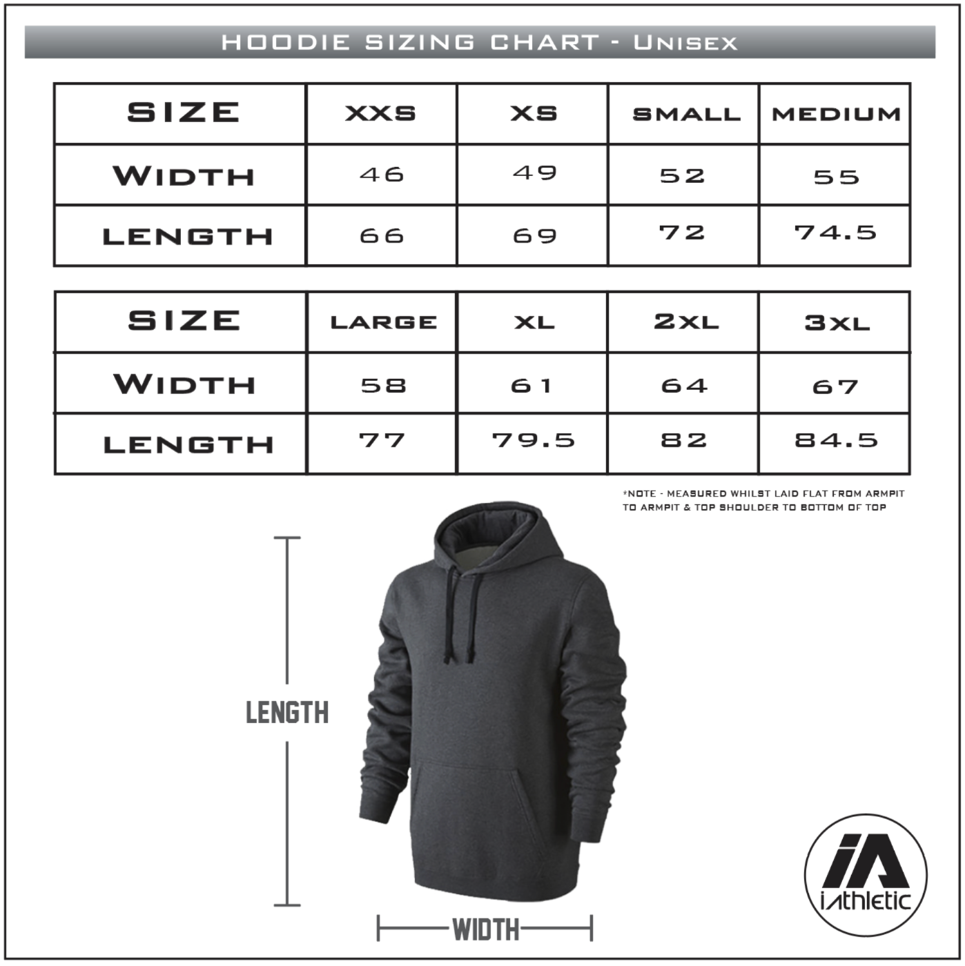iathletic Cotton Hoodie - Black