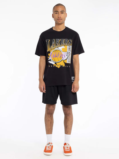 Mitchell & Ness L.A. Lakers Brush Off Tee
