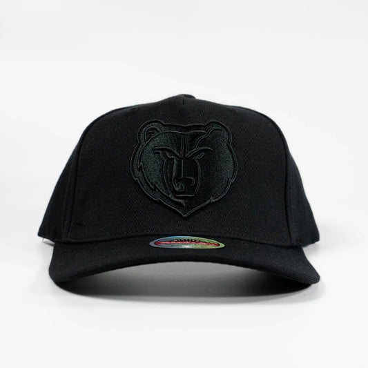 Memphis Grizzlies Black & Black Team Logo Classic Red Snapback
