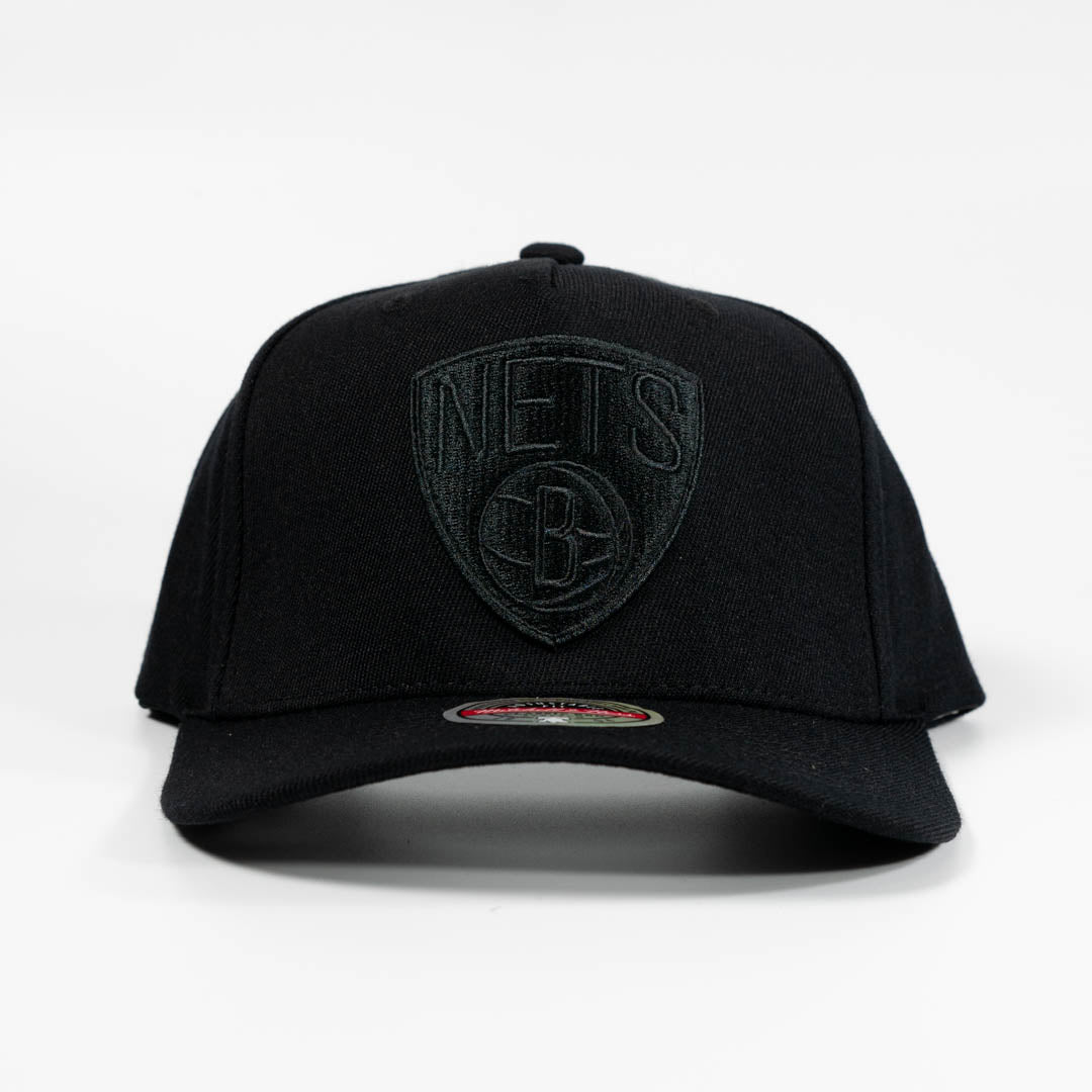 Brooklyn Nets Black Team Logo 5 Panel Classic Red Snapback